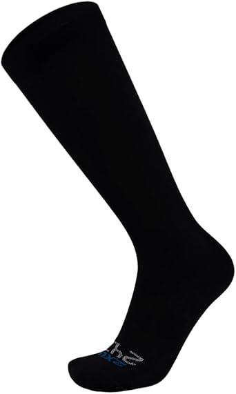 2XU Unisex 24/7 Compression Socks - Enhance Circulation & Reduce Fatigue - Black/Black - Size Medium 2 Mens Size 6-8,Womens Size 7.5-9.5