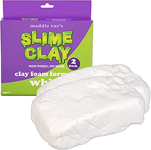 SCS Direct Maddie Rae Slime Clay (2 Pack) Non-Toxic No Mess Clay Foam Formula for Unique Creamy Butter Effects Great for Arts & Crafts Slime Glue Making Supplies School Projects Kids Gift