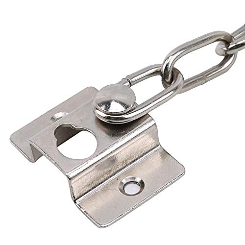 Tür-Sicherheitsketten, 2 Stück, Kette aus robustem Stahl, for Zuhause mit Schraubensicherheit, Hoteltür-Sicherheitstür, Diebstahlsicherungskette, Türkette, poliert