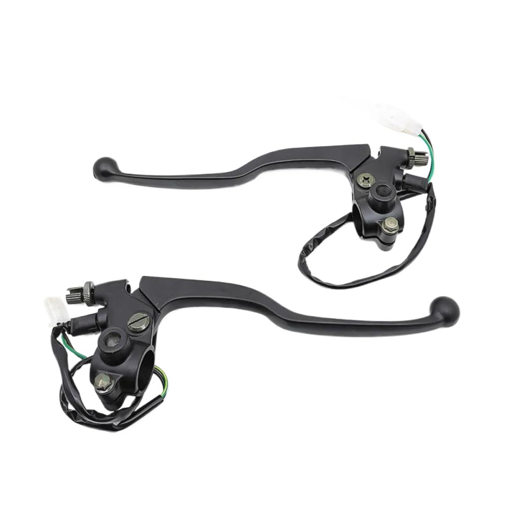 Sywchrf Front Brake Lever with Clutch Lever and Brake Stop Light Switch Compatible with YBR 125cc YBR 125 YBR125(1 Pair)