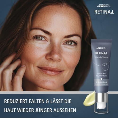  Hochdosiertes Retinal Intensiv-Serum für empfindliche Haut von medipharma cosmetics - Anti-Altersflecken & Falten - mit
