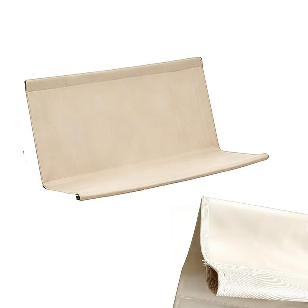 ZYXQQJ Swing Replacement Seat Cover Swing Chair Cushion Cover For Porch Patio Garden 600D Oxford Waterproof Seat Replacement Fabric(Beige striped,148x50x50cm)