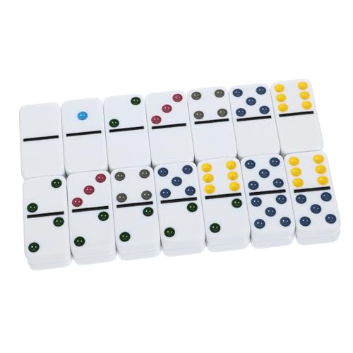 Jeu de dominos colorés WOONEKY, l'accessoire idéal pour animer vos soirées entre amis