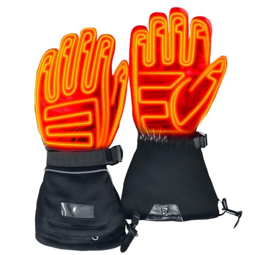 Gerbing GT5 12V Heated Motorcycle Gloves, Unisex, Hybrid Battery/Wired Heating for Powersports, Snowmobile, Hunting XL