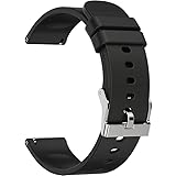 ZELFO Smart Watch Silicone Strap Compatible for Fire-Boltt Phoenix Ultra Bsw108 Smart Watch - Black