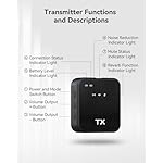 PQRQP 3 in 1 Microphone for iPhone/Android/Camera, Wireless Lavalier Microphone, 328ft Transmission, 18H Battery Life, Mini Microphone for Record Interview, Vlogs, YouTube, Tiktok - Image 2