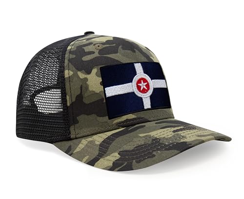 Image of International Tie City Hat for Men and Women, Adjustable Snapback Trucker Baseball Cap with Embroidered Patch