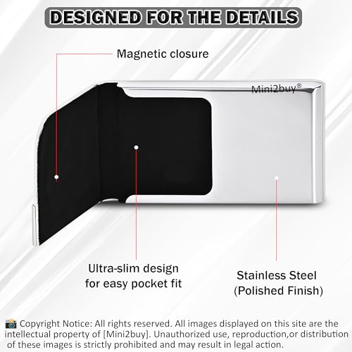 Image of Luxurious Unisex Pocket Card Holder Design 15-20 Business Card and 5-8 Card Debit Credit Ultrathin Stainless Steel 9.5 x 6.5 x 1.2 cm Size RFID Blocking Corporate Gift for Employee Green