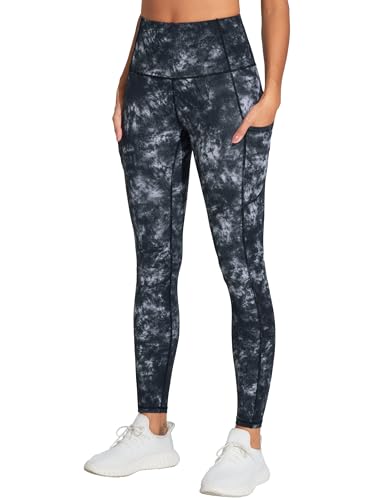 THE GYM PEOPLE Thick High Waist Yoga Pants with Pockets, Tummy Control Workout Running Yoga Leggings for Women