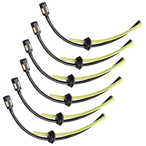 6 Pcs Universal Fuel Hose Replacement Fuel Hose Pipe Pipe Line Replacement Part for Strimmer Trimmer Brush Cutter Cover