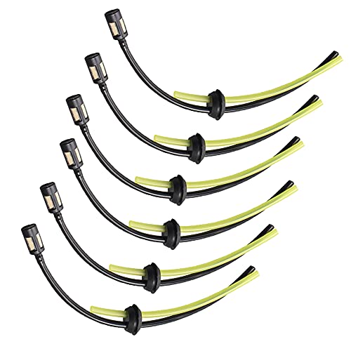 6 Pcs Universal Fuel Hose Replacement Fuel Hose Pipe Pipe Line Replacement Part for Strimmer Trimmer Brush Cutter