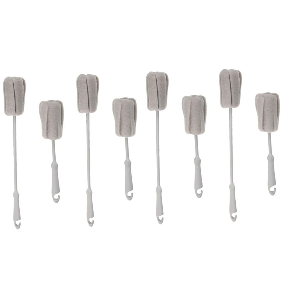 FRCOLOR 8 Pcs Cleaning Cup Brush Cleaning Brush Water Bottles Bottle Brush Sponge Brush with Plastic Handle Cup Cleaner Brush Bottle Scrubber Feeding Bottle Pp Baby Cleaning Ball