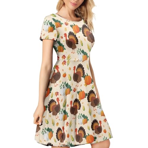 Image of Forchrinse Native Aztec Style Black White Geometric Women's Midi Dress Casual Long Dress Round Neck Swing Dress