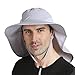 Orolay Unisexe Chapeaux D'extérieur Protection Contre Le Soleil Chapeau de Pêche à Large Bord Rabat de Cou UPF 50+ Gris Clair