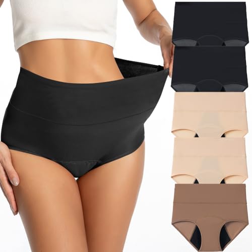Image of Period Underwear for Women 3 Layers Breathable Menstrual Period Panties