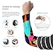 Men's Sport Cooling Arm Sleeves, Tattoo Cover Up, Outdoor UV Sun Protection Arm Sleeves, Fashion Dress Decor SleevesColorful Ethnic Dress Traditional African Black Women