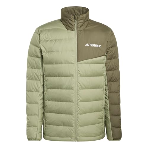 adidas Uomo Terrex Multi Light Down CLIMAWARM Jacket, tent green/olive strata, L