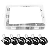 HEATSHAKING 47 pièces Collier de Serrage Inox R avec Joint Caoutchouc Kit Résistant Corr...