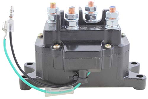 New Premium Heavy Duty Reversible Motor Control Solenoid Compatible with Ramsey Warn Superwinch Champion 12 Volts, 6 Terminals, 4 Studs & 2 Leads Replaces: 62135 74900 2875714 70715 240-22034 63070