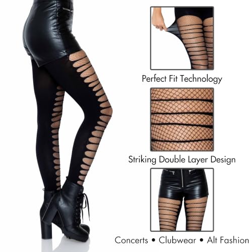 Image of Leg Avenue Women's Dark Alternative Fishnet Tights