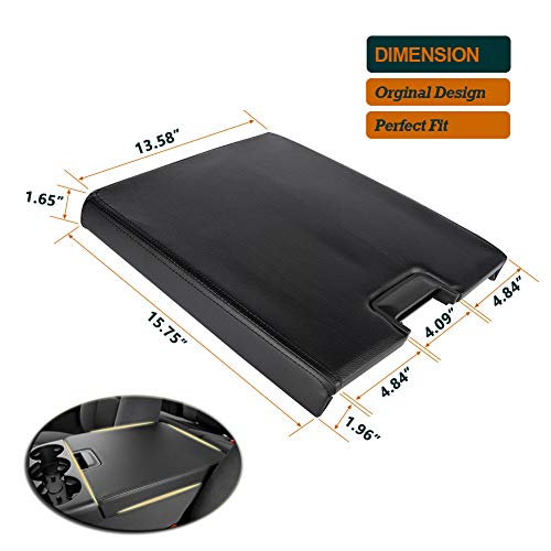 image for Carforu Center Console Armrest Lid with Latch for 2007-2013 Chevy Taho