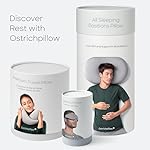 Ostrichpillow Go Neck Pillow, Travel Pillows for Airplanes, Premium Memory Foam Travel Pillow, 360º Ergonomic Design, Asymmetrical Sides, Travel Bag Included, Washable Modal Cover - Image 3