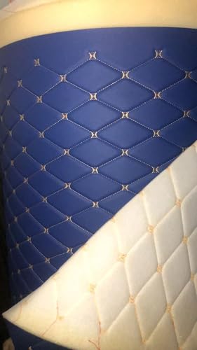 Tissu de rembourrage en similicuir bleu pour réparer vos meubles