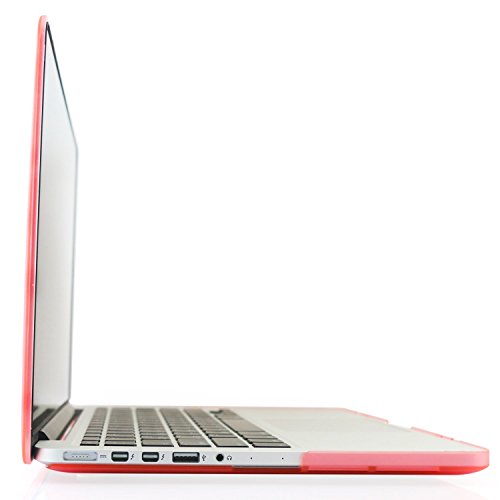 Image of Heartly Premium MacBook Flip Thin Hard Shell Rugged Armor Hybrid Bumper Back Case Cover for MacBook Pro 15 inch inch - Cute Pink
