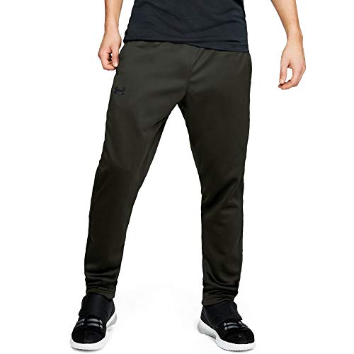 Image of Under Armour Men's Fleece Pants, Artillery Green/Black, Large