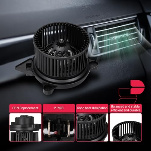 Image of BDFHYK AC Heater Blower Motor Fan 700167 Compatible with Chrysler 2007-2009 Aspen, Compatible with Dodge 2004-2009 Durango,HVAC Blower Motor Assembly Replacement for 15-81303 75740 75835 PM9275