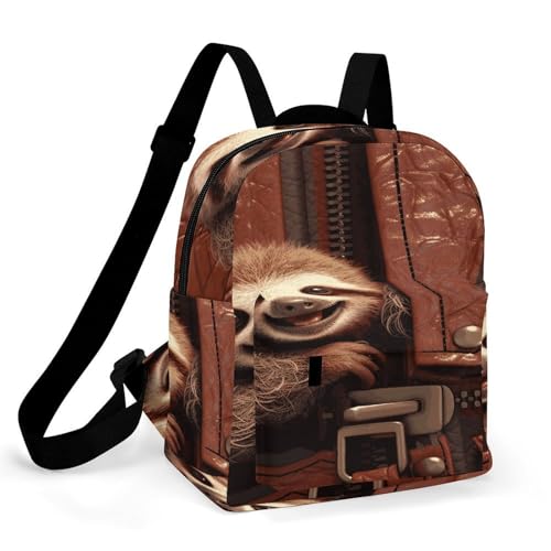 Mochila para laptop unisex de tela Oxford impermeable con base rígida para mujer