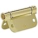 Amazon Basics Self-Closing Door Hinge, 3.5 Inch x 3.5 Inch, 1 Piece, Polished Brass