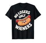 Photo Gallery no losers only wieners divertente hot dog pun umorismo maglietta Photo Gallery no losers only wieners divertente hot dog pun umorismo maglietta
