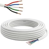 Lumonic 5x0,34mm² RGBW LED Steuerleitung 5m | ummanteltes 5 adriges Kabel flexibel | LiYY Verlängerung, Stromkabel, LED Zuleitung, Steuerkabel