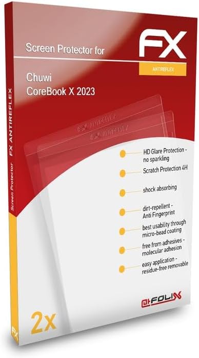Screen Protector compatible with Chuwi CoreBook X 2023 Screen Protection Film, anti-reflective and shock-absorbing FX Protector Film (2X)