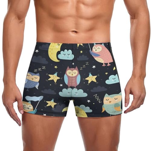 Swim briefs homme anti-irritation | Confort et maintien lune et étoiles