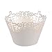 Produktbild ULTNICE Cupcakes Wrapper Papier Kuchen Verpackungen Kreuz Muffin Deko für Hochzeit Party Supplies 50pcs (weiß)