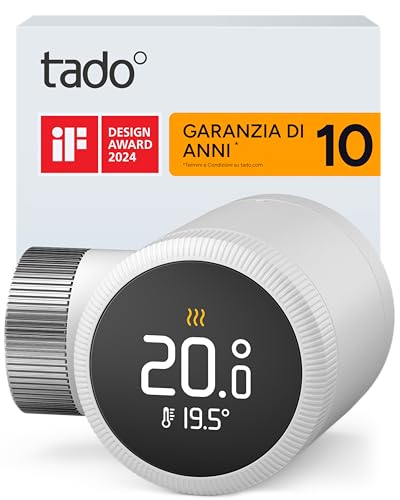 tado° termostato intelligente X, controllo del riscaldamento tramite app e smart speaker (Alexa,...