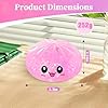 Glitter Dumpling Squishy with Mystery Box,Viral Squishy Dumpling,Colorful Dumplings Stress Balls Fidget Sensory Balls Bao Bun Squeeze Toy (Pink) #1