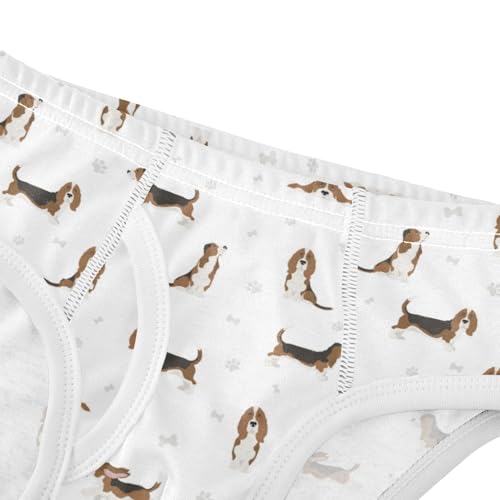 Boys' Exclusive Briefs Toddler Underwear 95% Combed Cotton Boxerbriefs 2T Beagle Pattern Dog 674