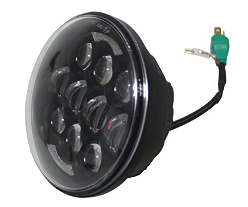 Cowone 80W 5 3/4" 5.75 Inch Led Projector Headlights Compatible With Motorcycles Headlamp Driving Lights (Dot Approved) Black #TOP6