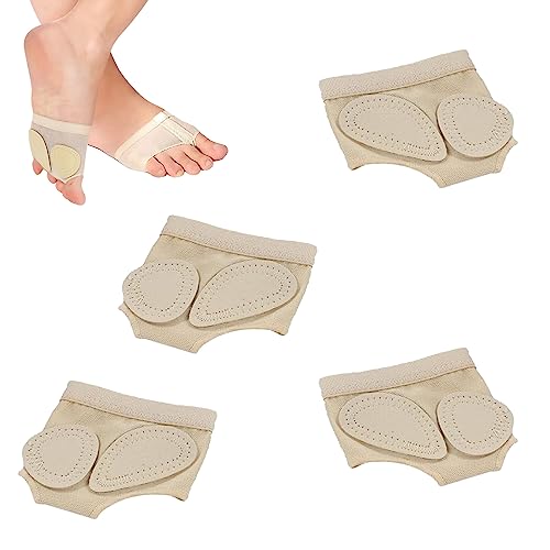 2 Paia Ballo Paw Pad Scarpe Cuscinetto Proteggi Plantare per Danza Cuscinetti per Avampiede in Tessuto per Le Dita Balletto Danza