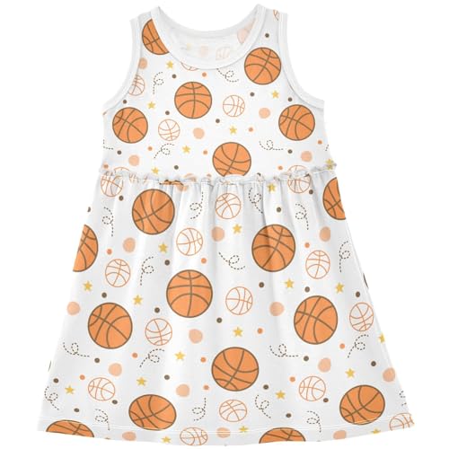 Girls Summer Sleeveless Dress asual Summer Sundress Comfy Outfits Size 2-8 Years Old