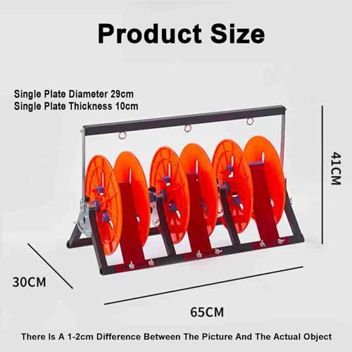 Soporte Plegable para Carretes de alambre triple con estructura robusta multieje 3