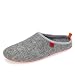 Produktbild Andrés Machado - Hausschuhe für Damen - Frühling Herbst - DYNAMIC  Unisex Pantoffeln Slipper  Wolle und Filz  rutschfeste Gummisohle und herausnehmbares Fußbett - Grau Orange EU 42
