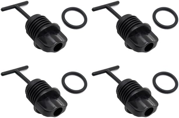 Drain Plug and O-Ring for Yamaha for WaveRunner FX Cruiser GP SUV VXR Venture Blaster XLT XL 500 650 700 760 800 1100 1200 1300 Replace EU0-62282-00-00 EU0622820000, 4 Pcs