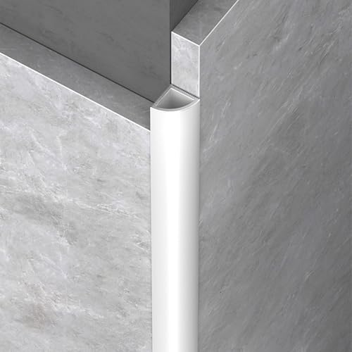 フロアマット 丸角型 アルミニウム 見切り材 2×125cm タイル角部保護ストリップ 防腐 耐摩耗 防錆仕様 フローリング 片面トリム やウォール シームレスジョイント エッジ保護に適(カラー 2,15*15mm)