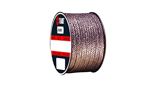Lamons Sterling Seal and Supply (STCC) 2000.100x5 Teadit Style 2000 Braided Flexible Graphite Packing, 1