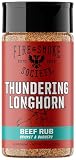 Fire & Smoke Society Thundering Longhorn Steak Seasoning | Beef Rub, 6.1 oz