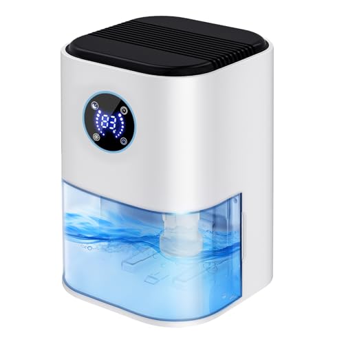 2000ML Dehumidifiers Humidity Setting, Air Purifier Dehumidifier with Touchscreen Control&Night Lights,Quiet Sleep Mode&Auto Shut-Off, Portable and Ultra Quiet for Home, Kitchen, Bedroom, Bathroom